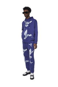 FREEDOM DOVES PERSIAN BLUE LOUNGE PANTS