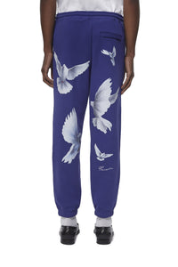 FREEDOM DOVES PERSIAN BLUE LOUNGE PANTS