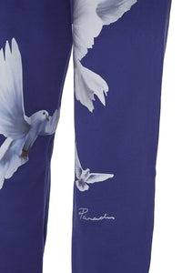 FREEDOM DOVES PERSIAN BLUE LOUNGE PANTS