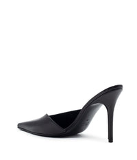 BOSS MULE LEATHER IN BLACK