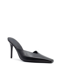 BOSS MULE LEATHER IN BLACK