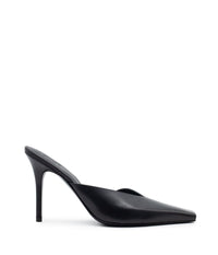 BOSS MULE LEATHER IN BLACK