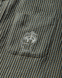 Brain Dead Bbc Check Oxford Button Up Shirt Green Shirts Longsleeve Shirt F25T24O04604 Green