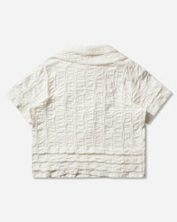 Brain Dead Twisted Seersucker Button Up Shirt Cream Shirts Longsleeve Shirt P26T17004839 Beige