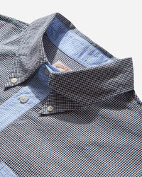 Brain Dead Brooks Brothers Reverse French Seam Pullover Shirt Black/Multi Shirts Shortsleeve Shirt BDS25T11O041 BLMU