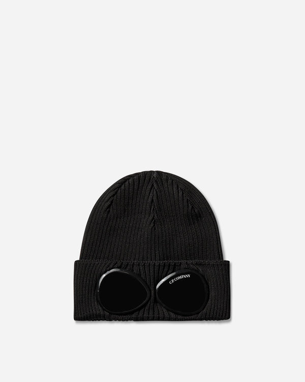 C.P. Company Cotton Goggle Beanie Black Hats Beanies RSCMAC747A-000727A 999