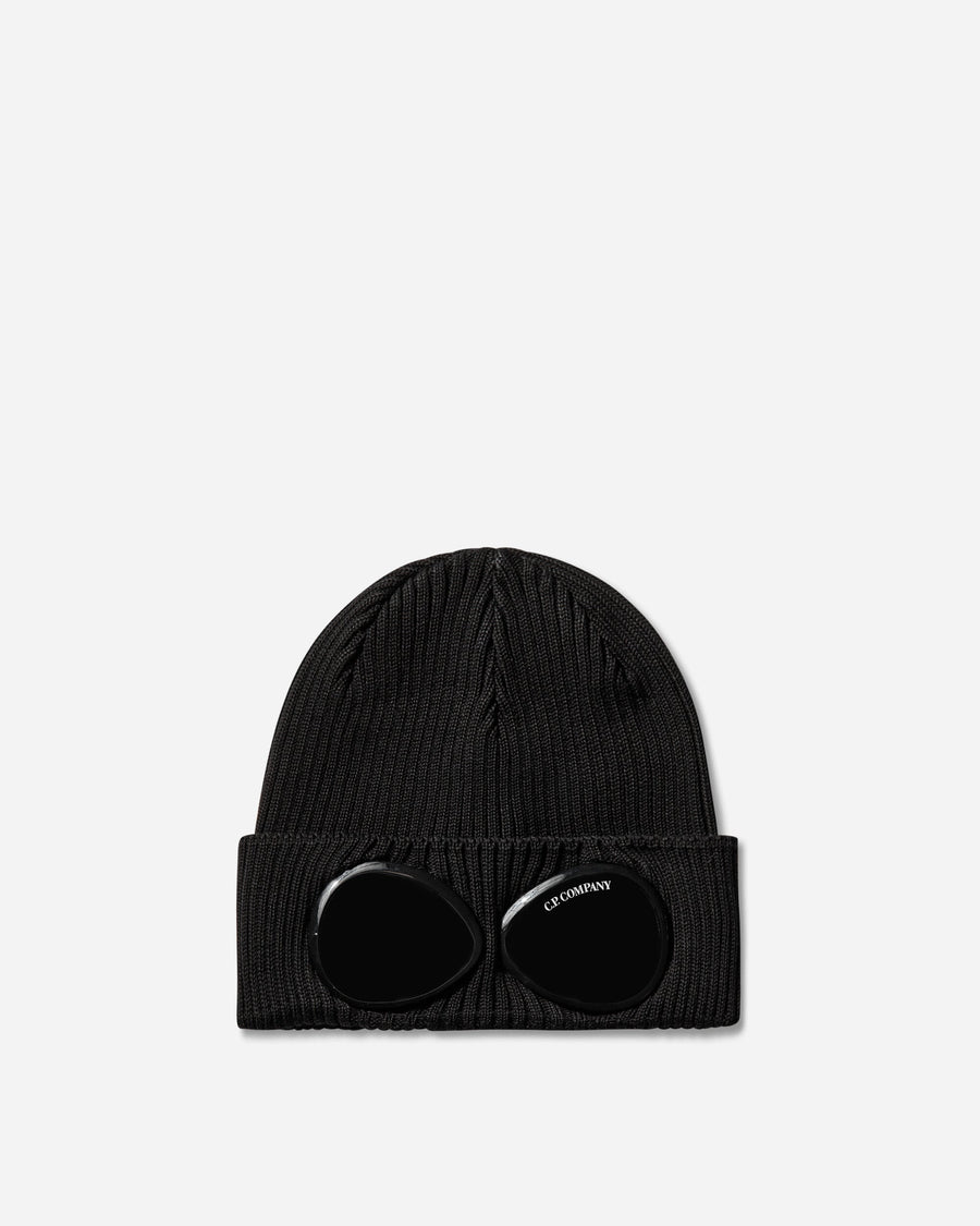 C.P. Company Cotton Goggle Beanie Black Hats Beanies RSCMAC747A-000727A 999