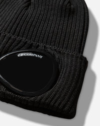 C.P. Company Cotton Goggle Beanie Black Hats Beanies RSCMAC747A-000727A 999