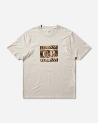C.P. Company 30/1 Jersey Short Sleeve Logo T-Shirt Frozen Dew T-Shirts Shortsleeve 20CMTS141A-110579W 114
