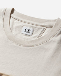 C.P. Company 30/1 Jersey Short Sleeve Logo T-Shirt Frozen Dew T-Shirts Shortsleeve 20CMTS141A-110579W 114