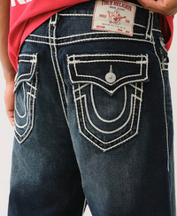 VINNY ROPE STITCH SHORT FLAP JACKKNIFE DARK WASH