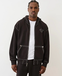 SUPER T ZIP UP JET BLACK