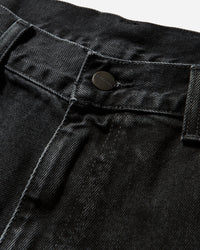 Carhartt WIP Double Knee Short Black Shorts Denim Short I034867 8906