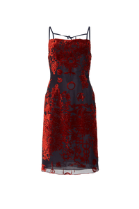 Geotic Devore Strappy Dress