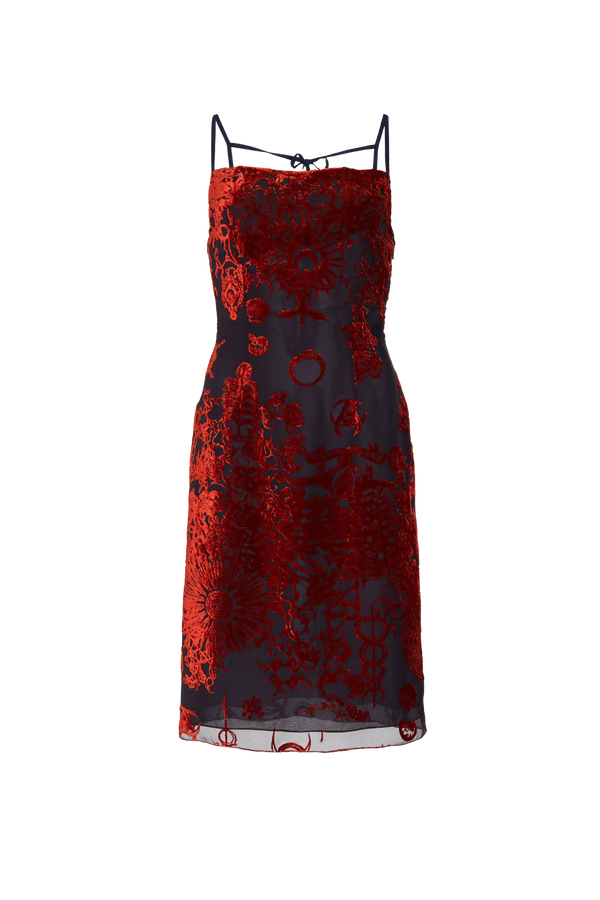 Geotic Devore Strappy Dress