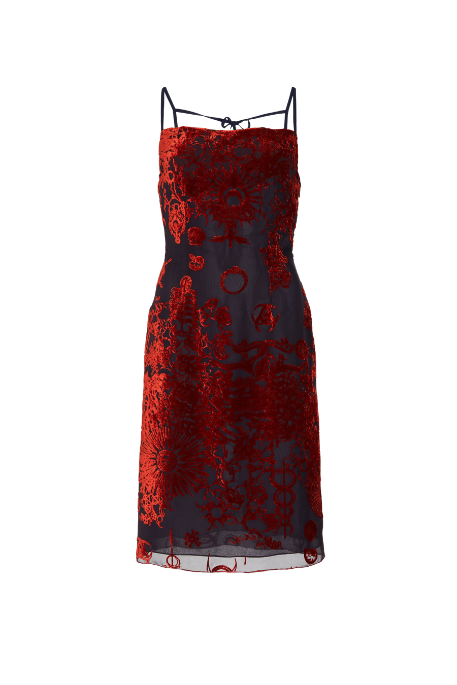 Geotic Devore Strappy Dress