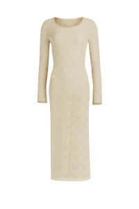 Moonogram Regenerated Flocked Mesh Tunic