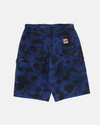 SHORT JEAN DOUBLEKNEE RELAX F:BLEU MARINE