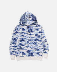 GILET SHARK RELAXED FULL ZIP BLEU