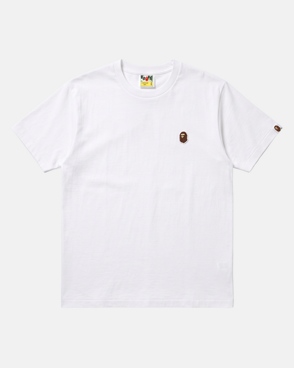 TEE-SHIRT MC ONE POINT BLANC/BLEU