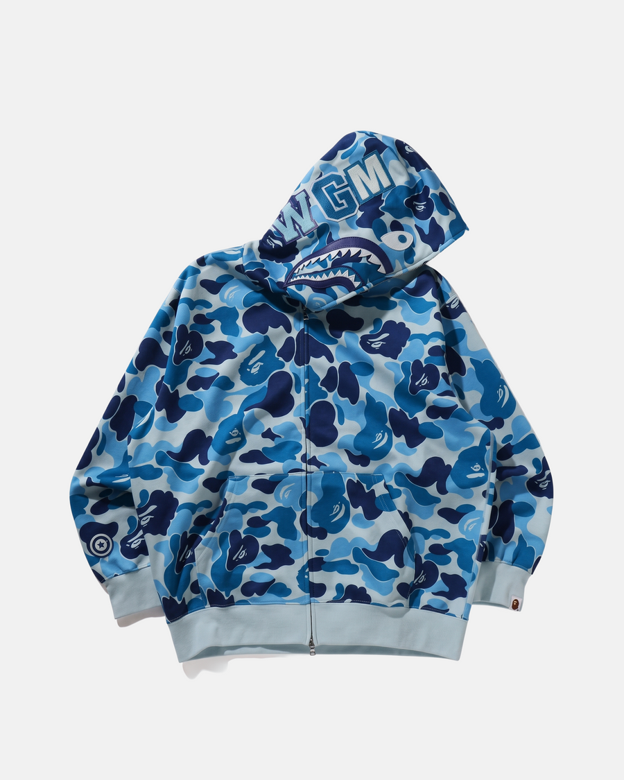 GILET SHARK FULL ZIP RELAXED BLEU
