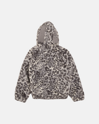 GILET FAKE FUR SHARK FULL ZIP GRIS