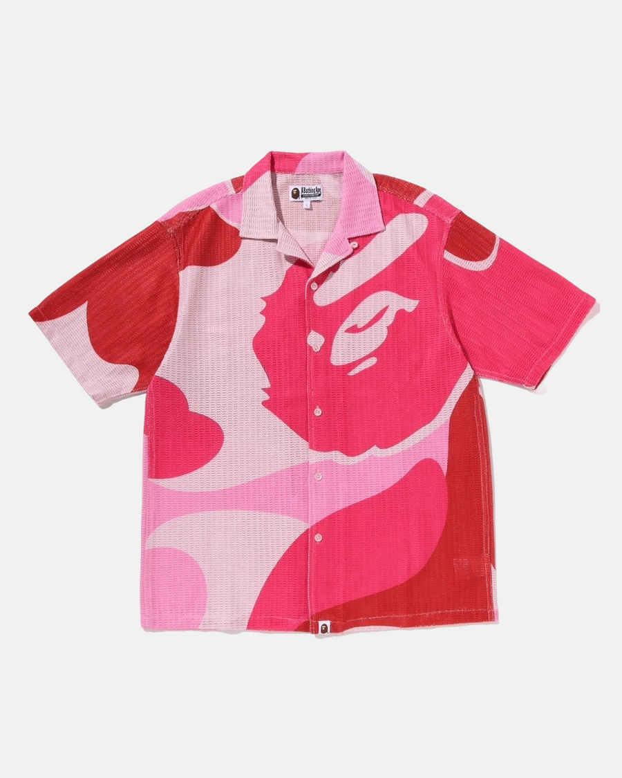 CHEMISE MC MESH ROSE