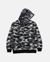 GILET SHARK RELAXED FULL ZIP NOIR