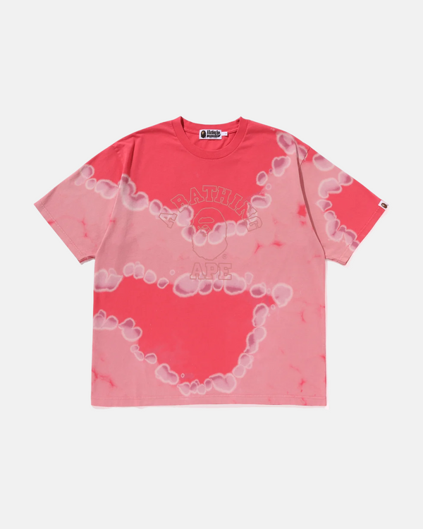 TEE-SHIRT COLLEGE RELAXED FIT ROUGE