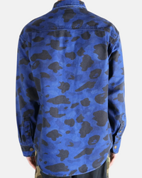 CHEMISE ML WORKWEAR:BLEU MARIN