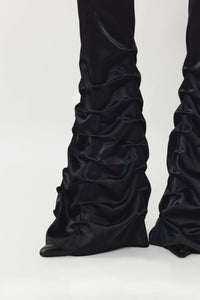 Pleated trouser black