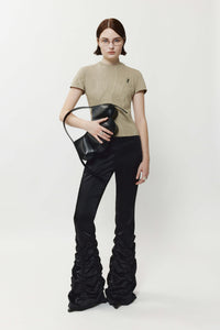 Pleated trouser black