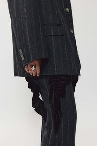 Relaxed blazer grey