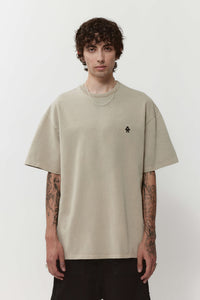 Logo t-shirt beige