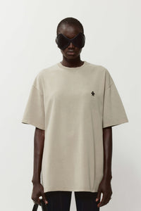 Logo t-shirt beige