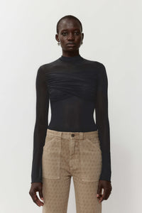 Wrapped top black