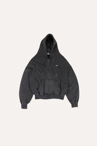 Shoulderless hoodie