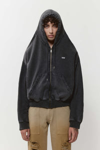 Shoulderless hoodie