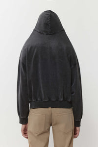 Shoulderless hoodie