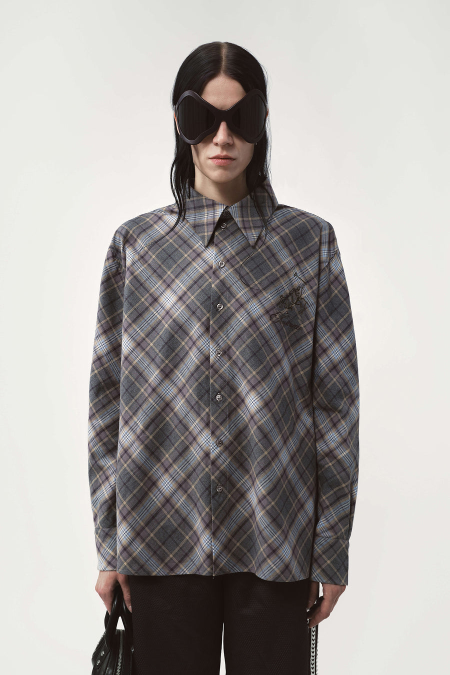 Sam shirt checked grey