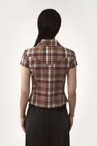 Siri shirt shortsleeve brown
