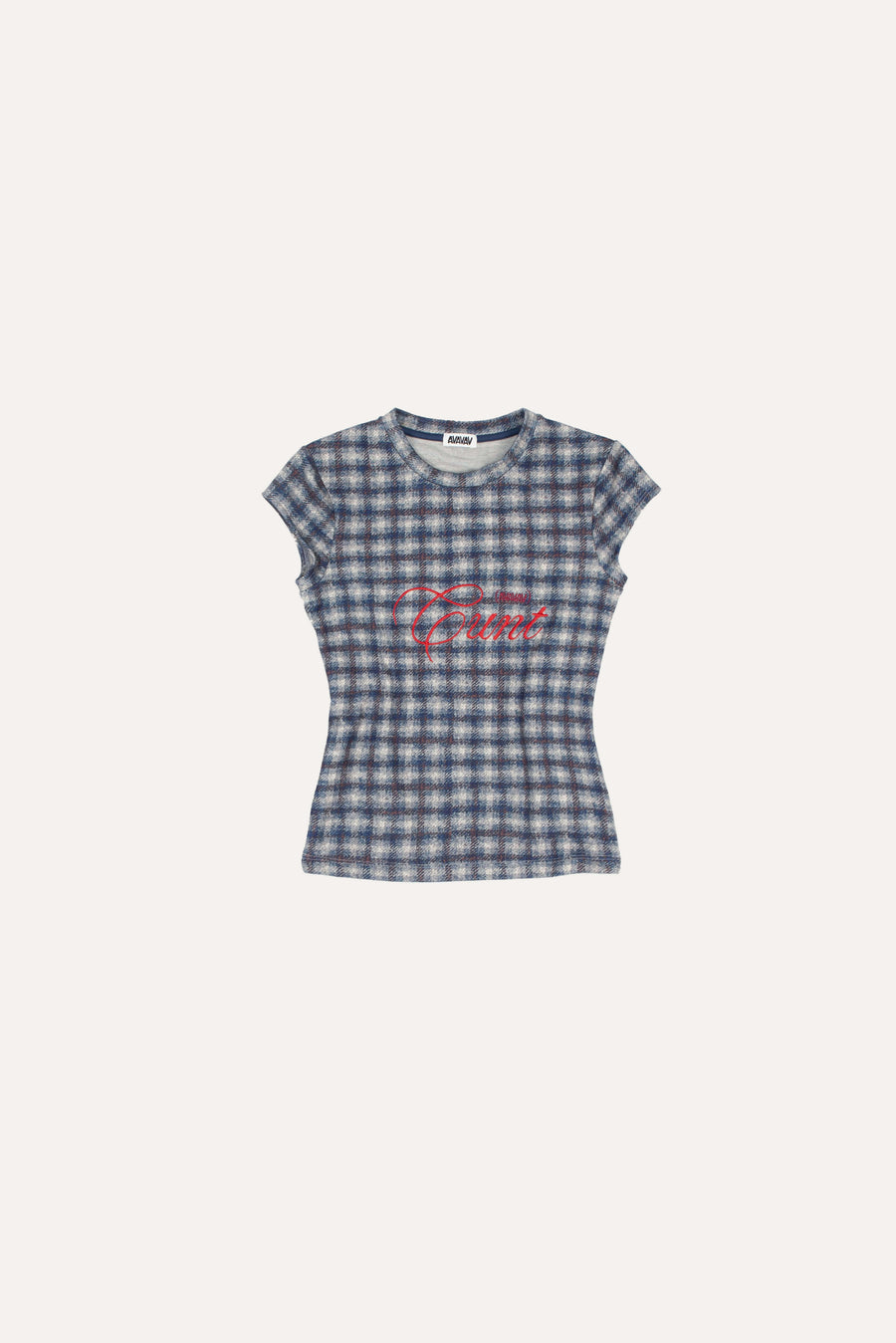 Tyra t-shirt checked blue