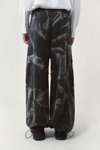 Pia sweatpant sprayed black/grey