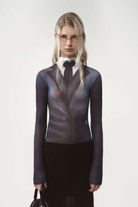 Tindra turtleneck top printed suit