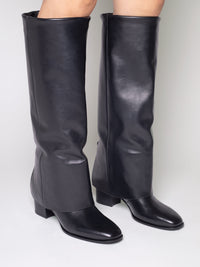 GEORGINA CALF LEATHER IN BLACK