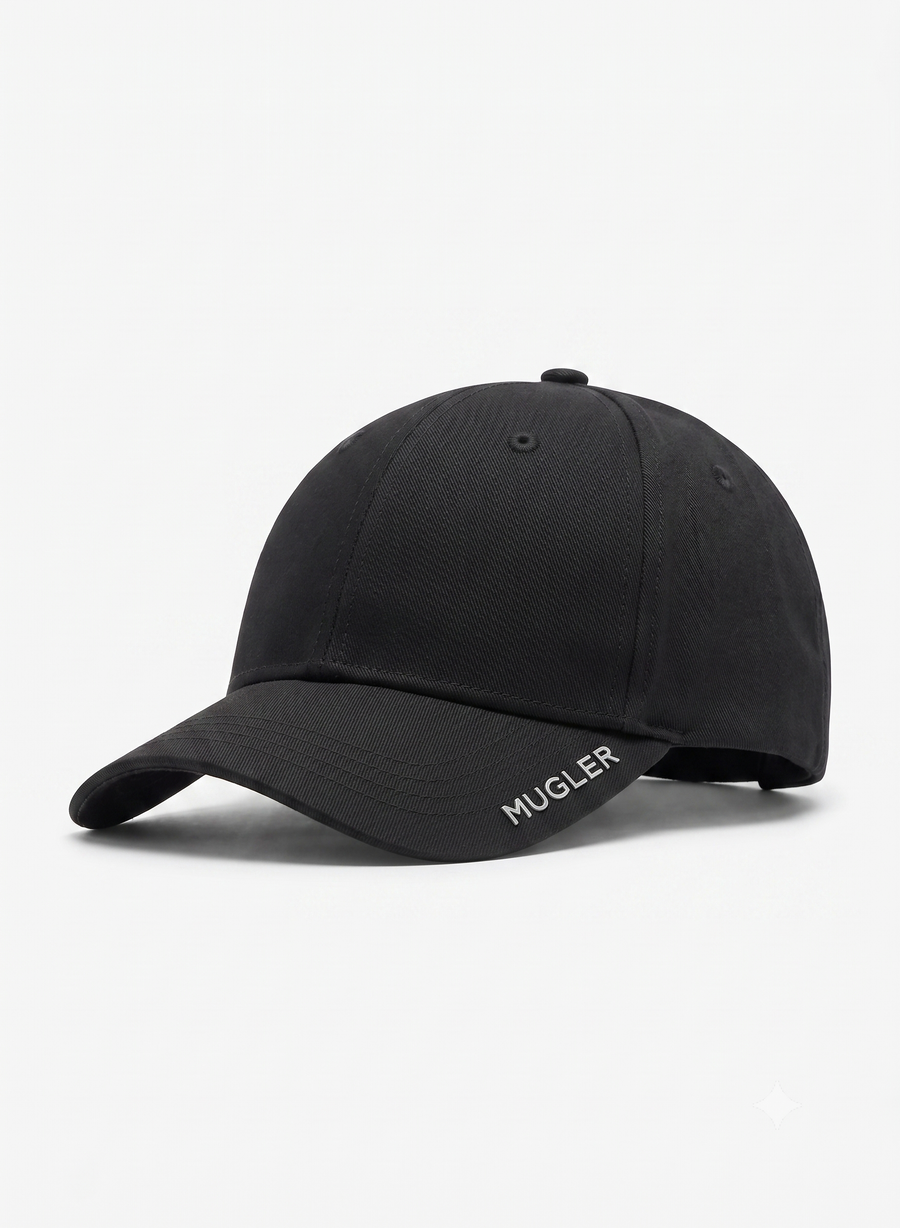 black mugler cap