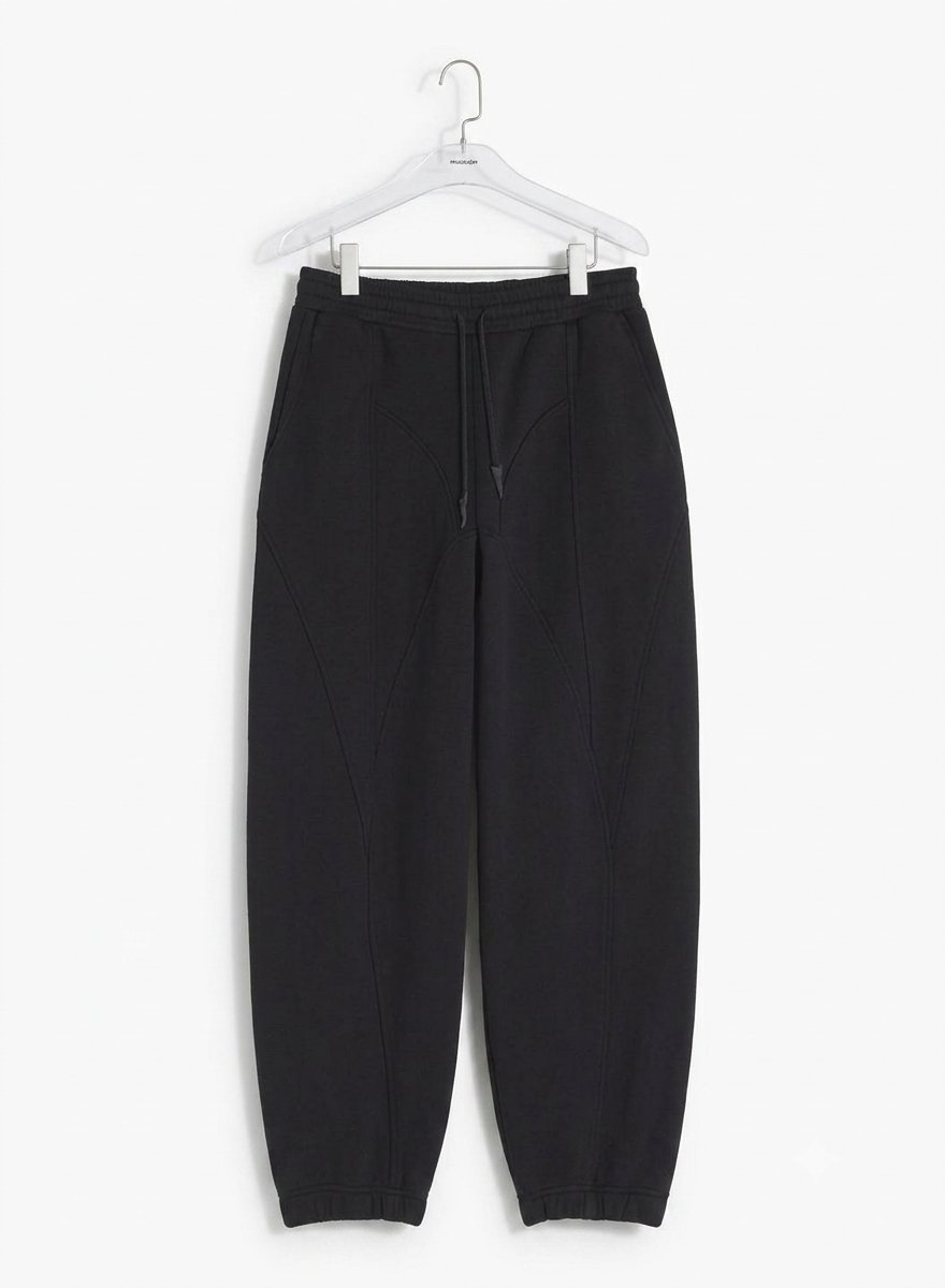 black light fleece track pants