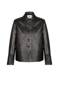 Moon Leather Boxy Jacket