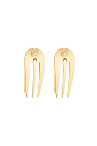 REASSEMBLED CUTLERY CLIP EARRINGS -REGEN