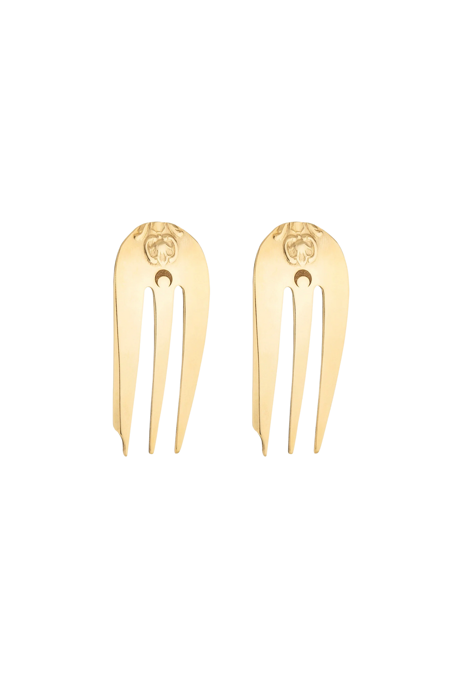 REASSEMBLED CUTLERY CLIP EARRINGS -REGEN